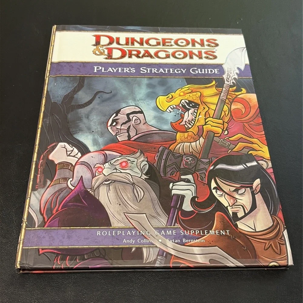 D&D 4E Dungeons & Dragons PLAYER'S STRATEGY GUIDE WOTC: HC,‎ LN, 1st Ed/Print!